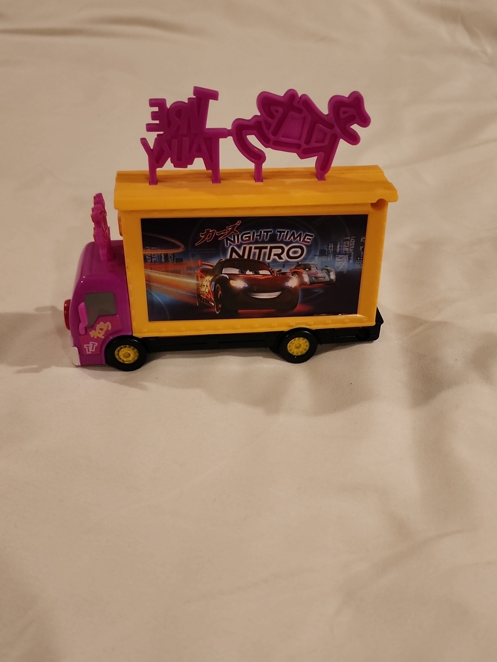 Disney Pixar Cars - Tire Talky Billboard Change - Night Time Nitro
